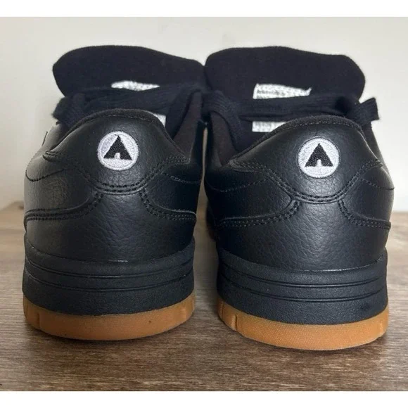 Vintage Airwalk Skater Shoes Chunky Fat Tongue Men's Size 10 Black Leather Y2K - Picture 7 of 12